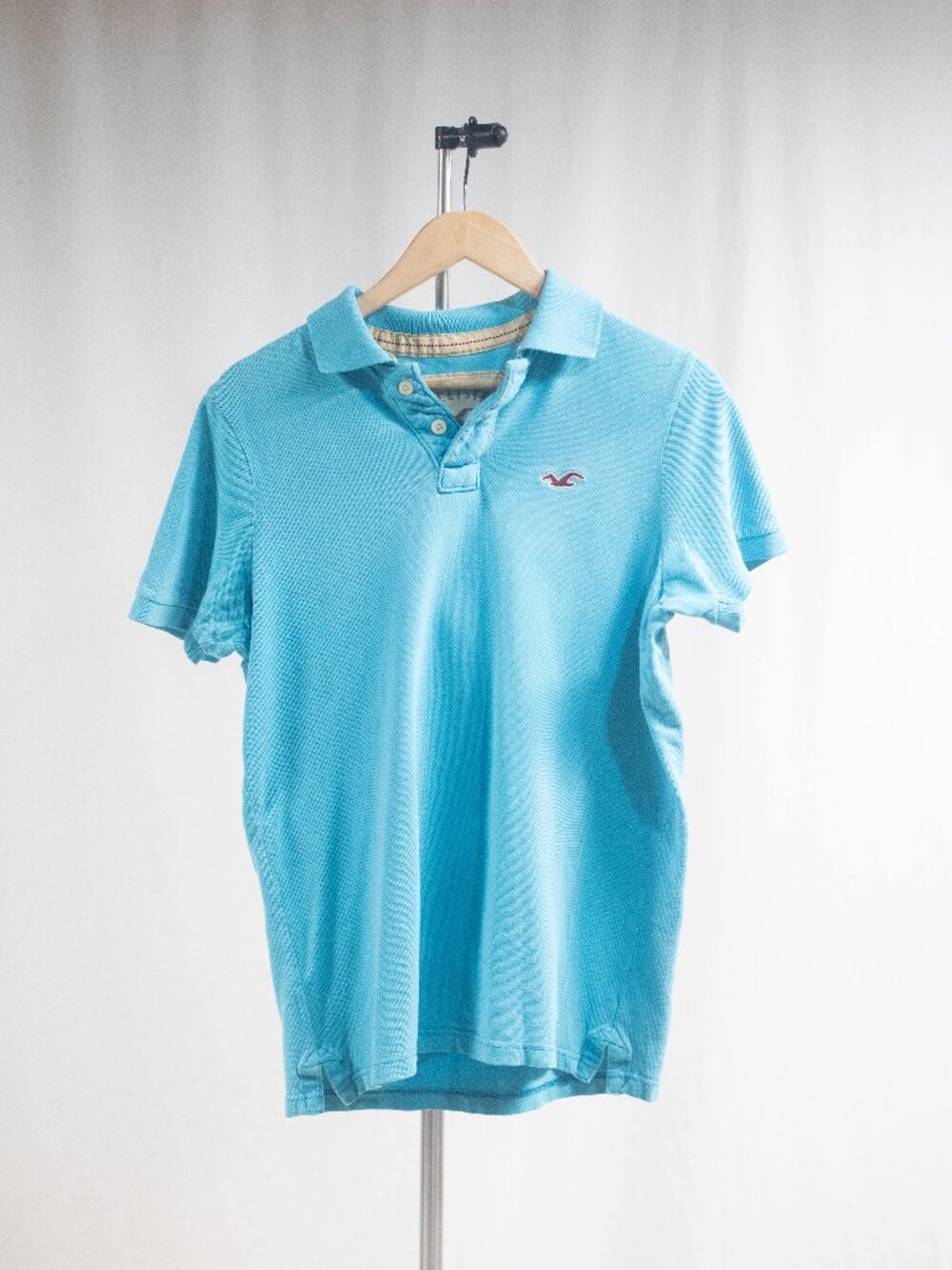 Vintage Y2K 2000s Hollister Co. Bright Blue Polo